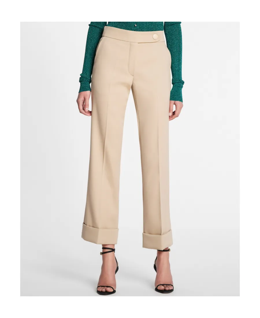 Wide-Leg Cropped Pants