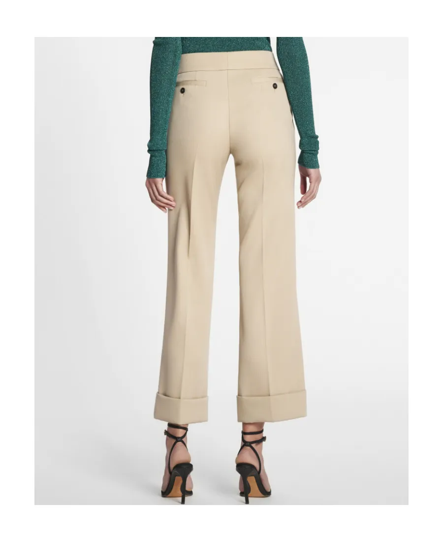 Wide-Leg Cropped Pants