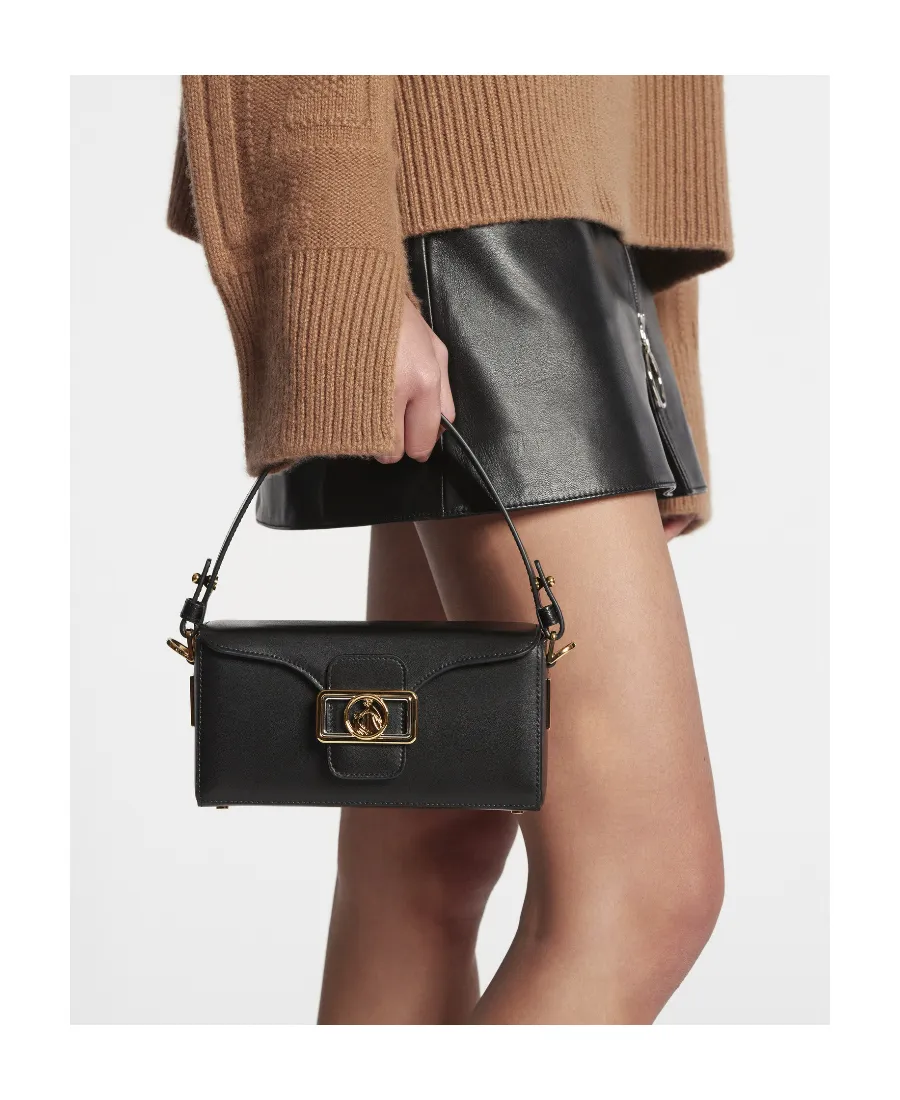 Logo Plaque Top Handle Bag