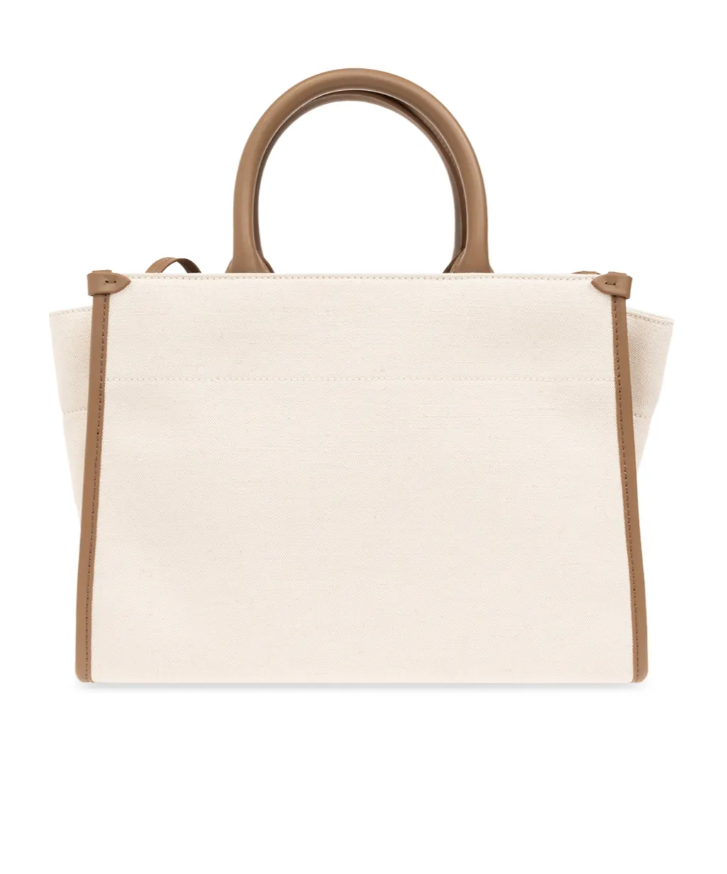 Logo Patch Shopping Bag