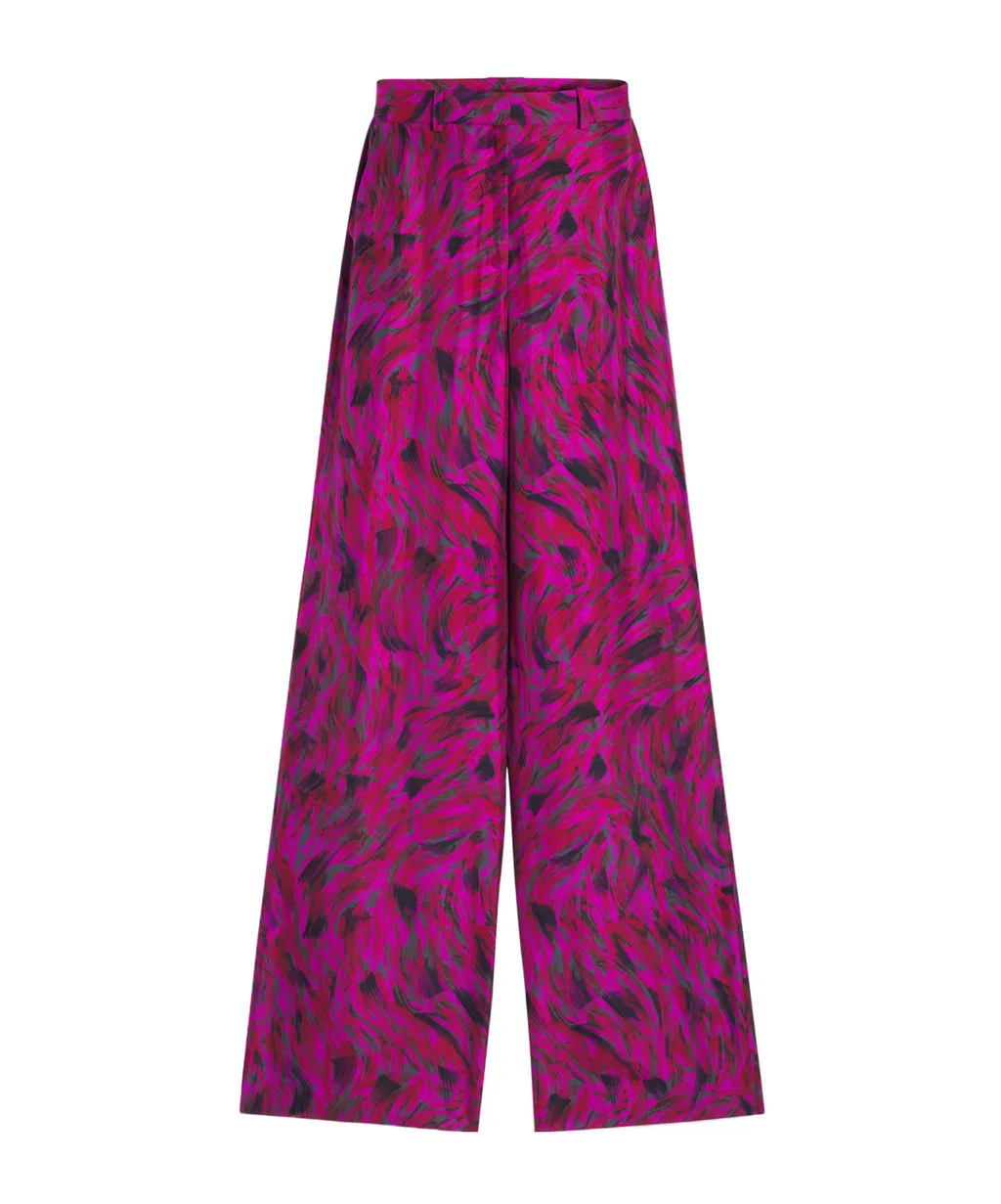 Printed Wide Leg Pants