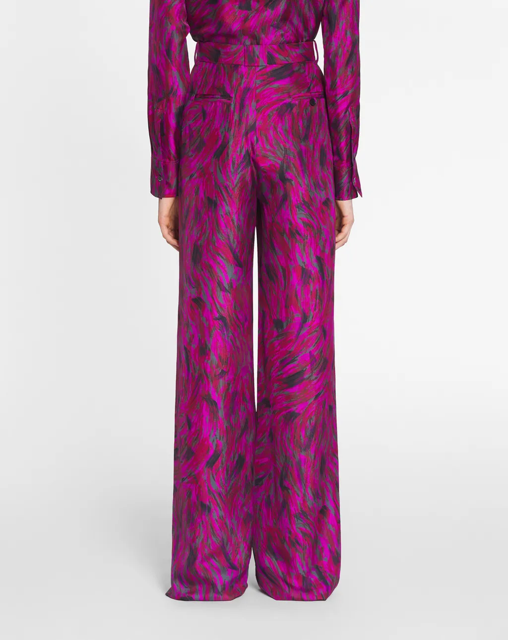 Printed Wide Leg Pants