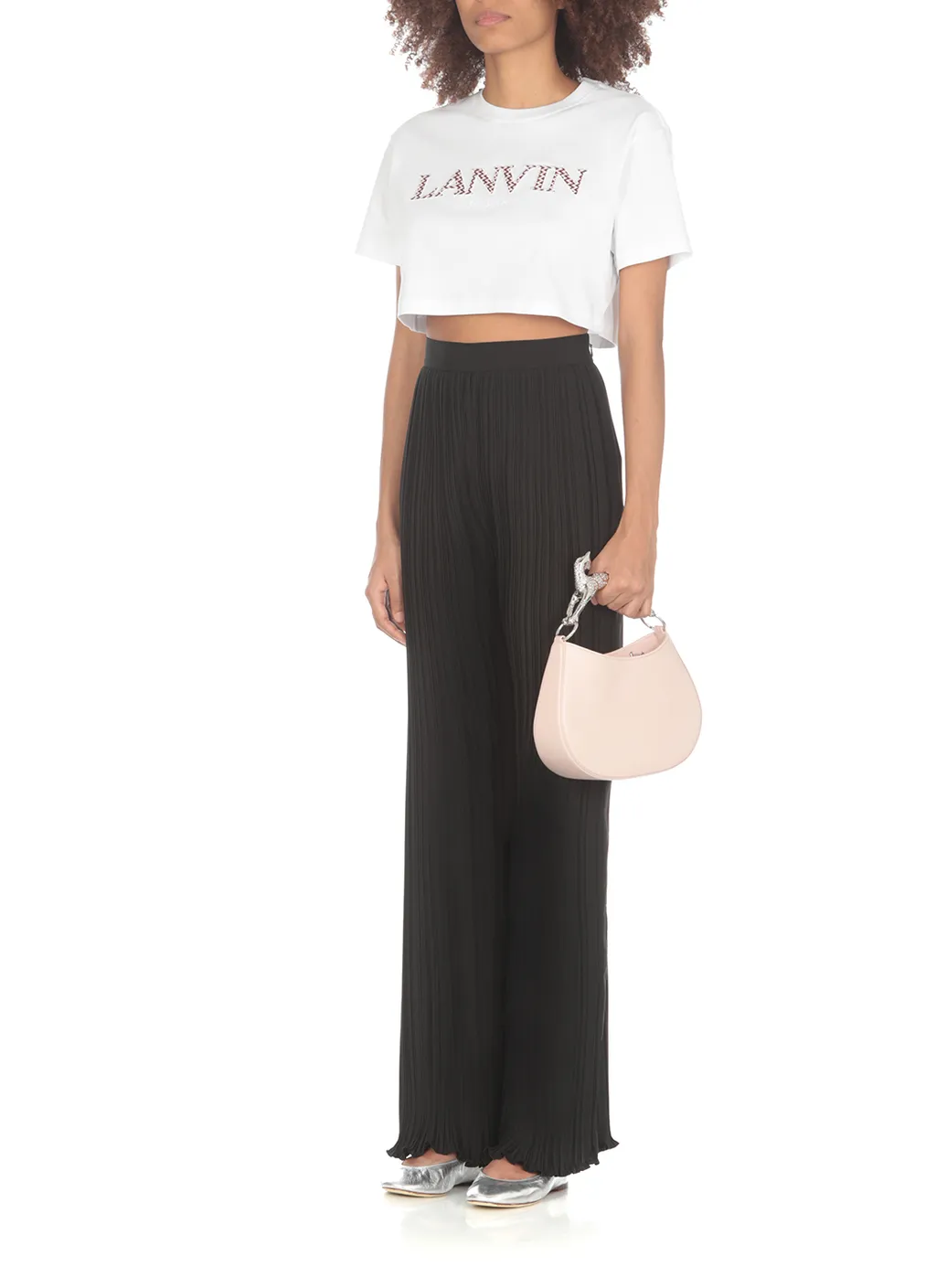 Pleated Straight Leg Pants