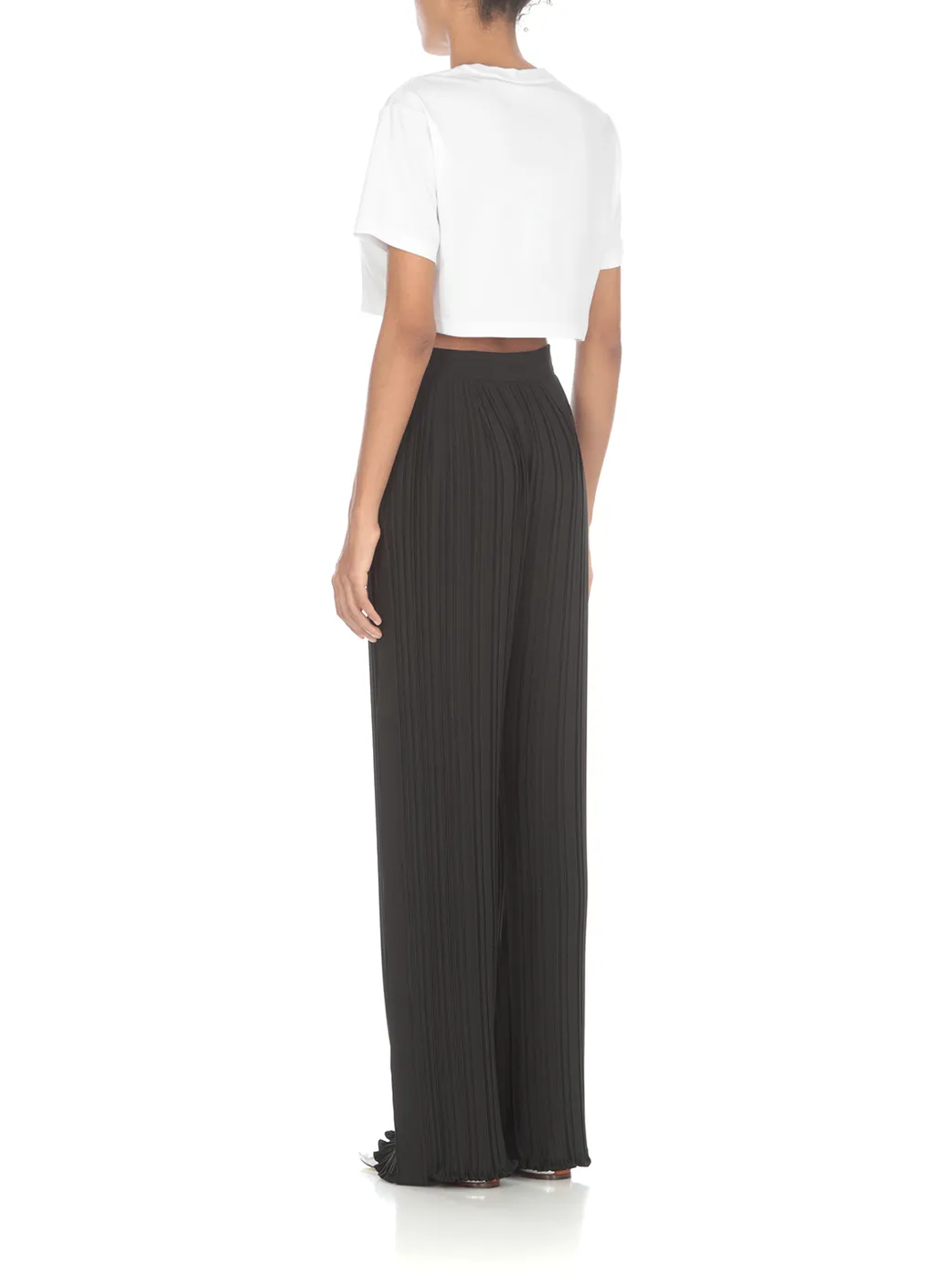Pleated Straight Leg Pants
