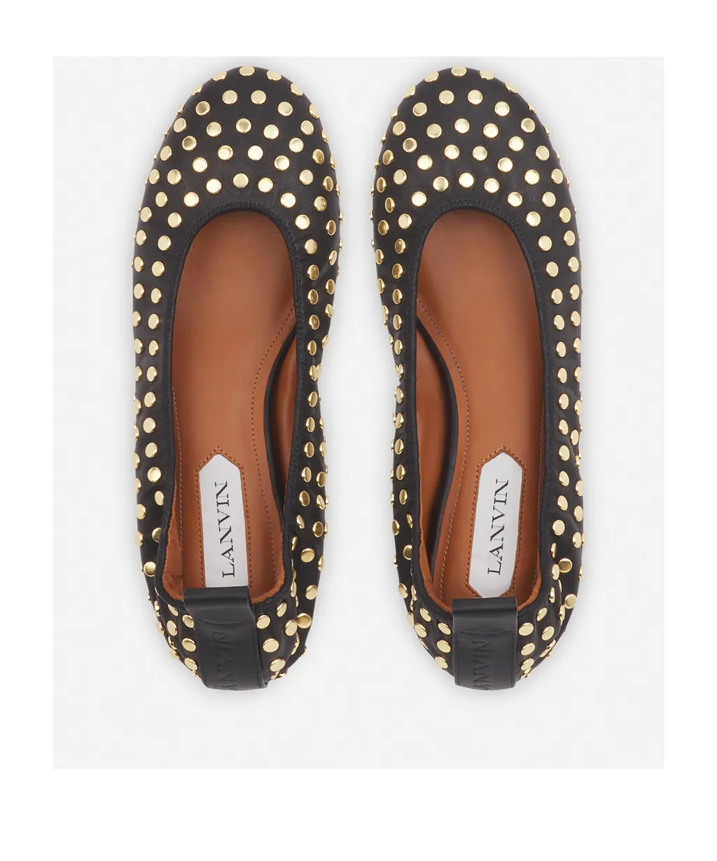 The Studded Ballerina Flats