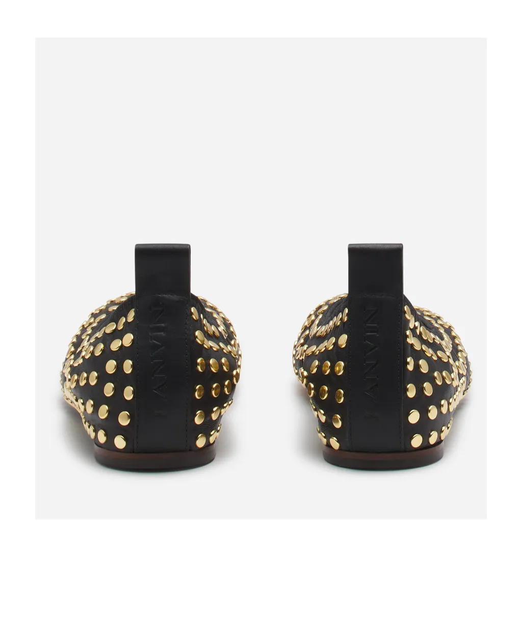 The Studded Ballerina Flats