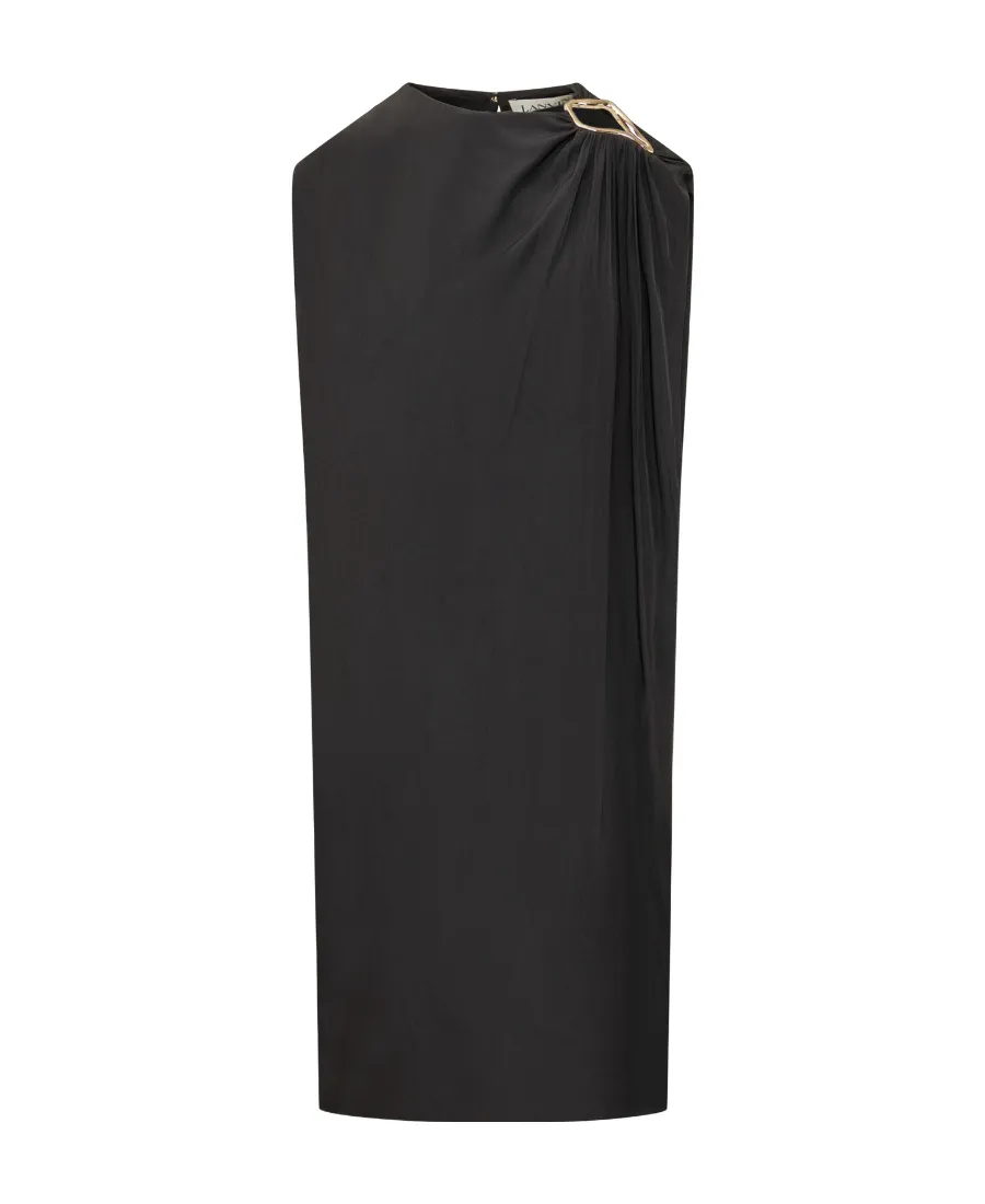 Ring-Detailed Sleeveless Dress