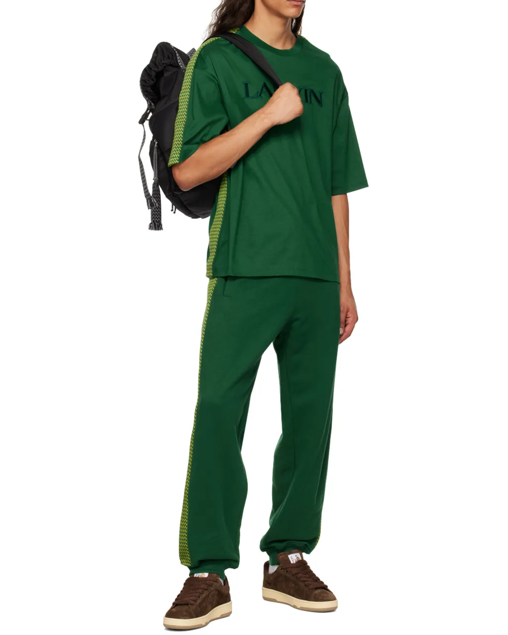 Curb Buckle Detailed Zip-Up Backpack