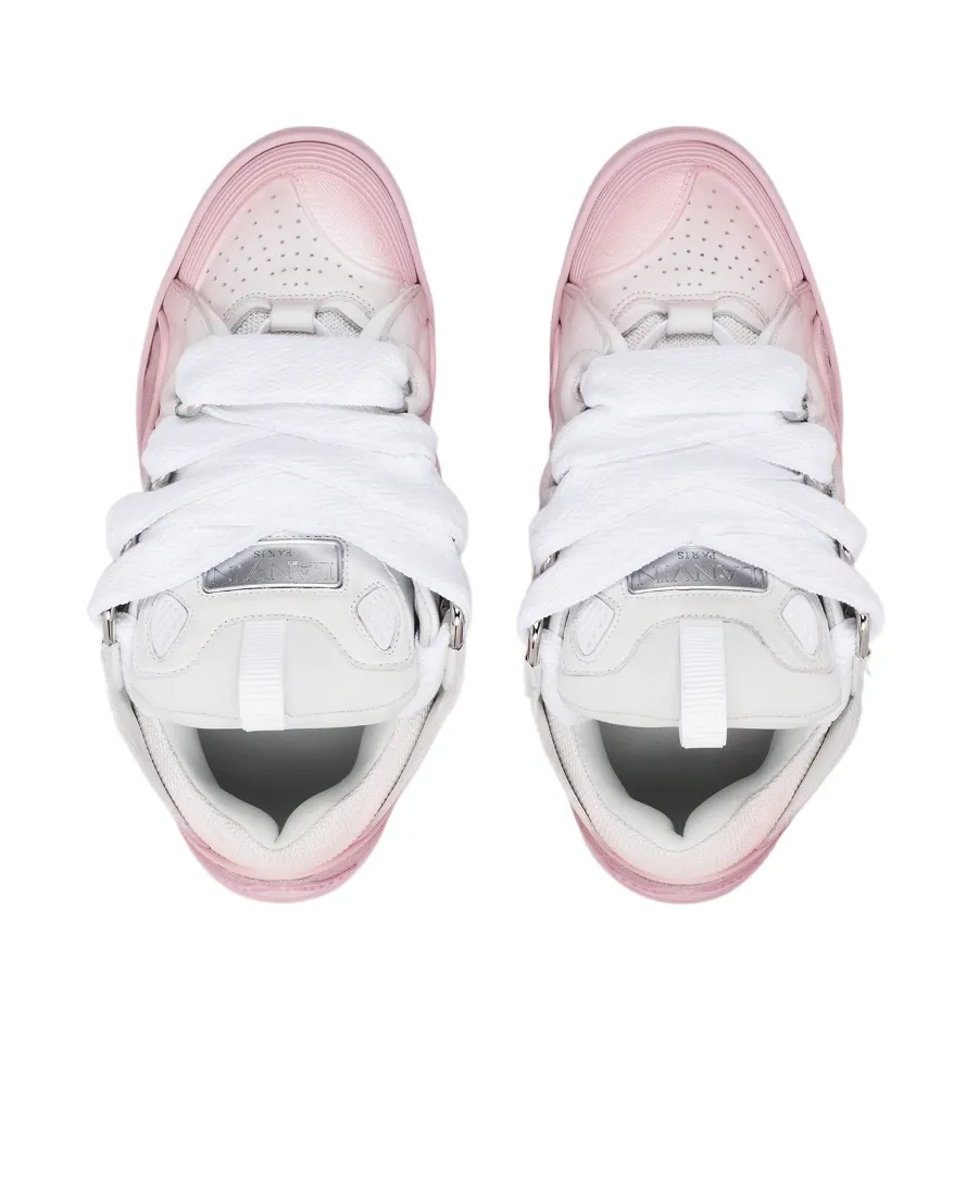 Curb Lace-Up Panelled Sneakers