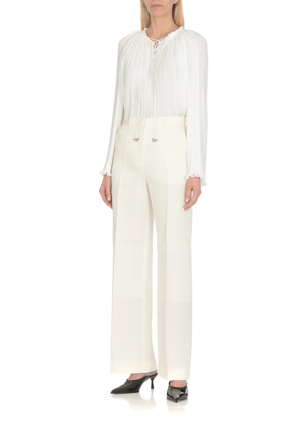 Dart Detailed Straight Leg Trousers
