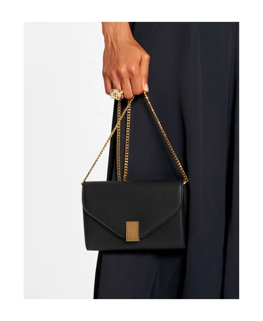 Polished Chained Shoulder Bag