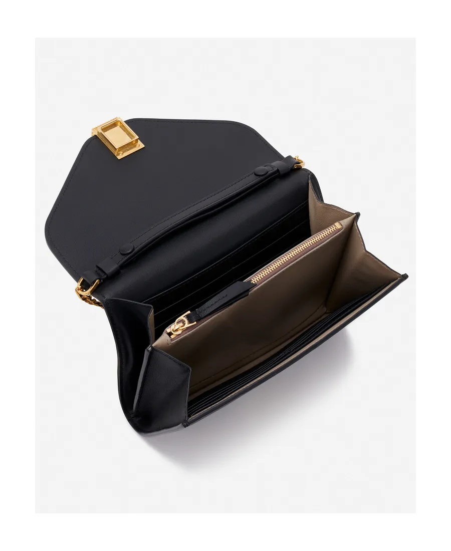 Polished Chained Shoulder Bag