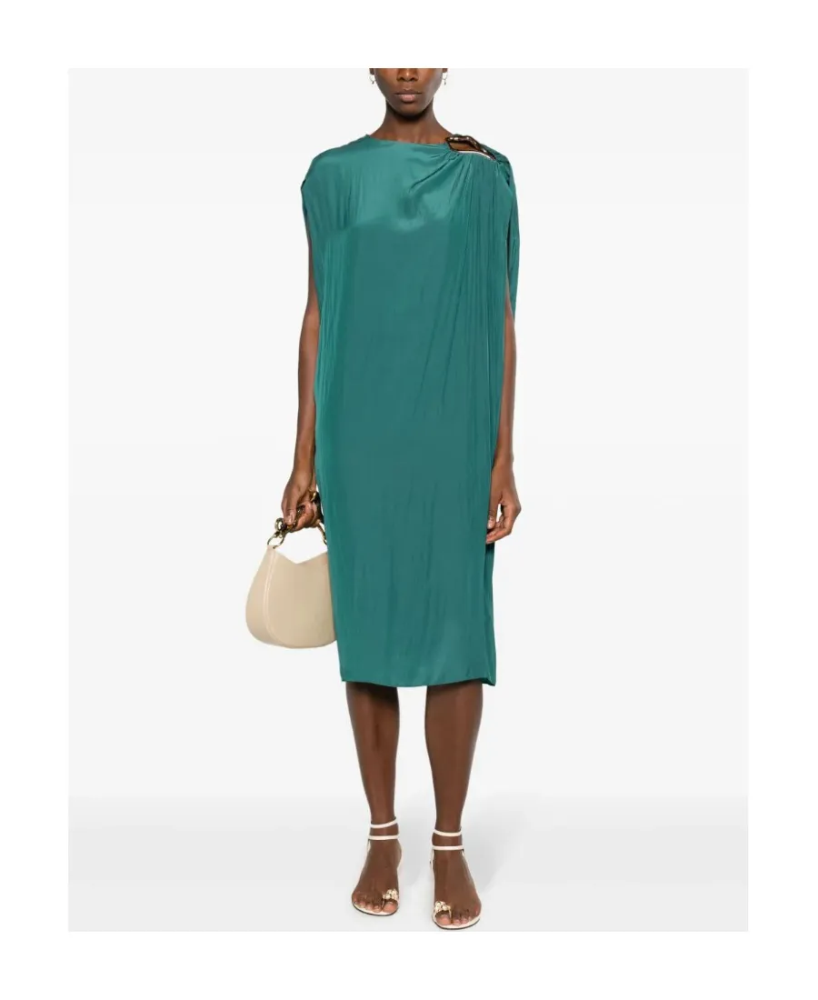 Ring-Detailed Sleeveless Dress