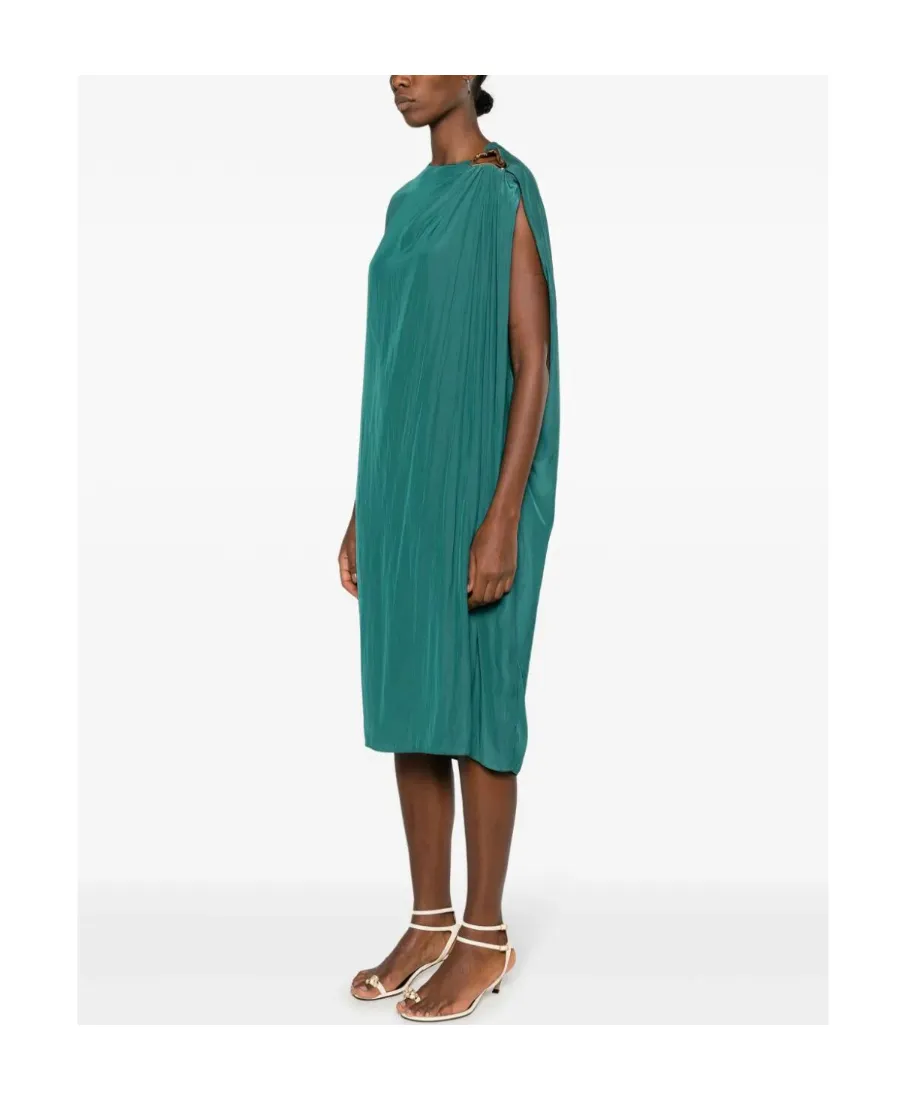 Ring-Detailed Sleeveless Dress