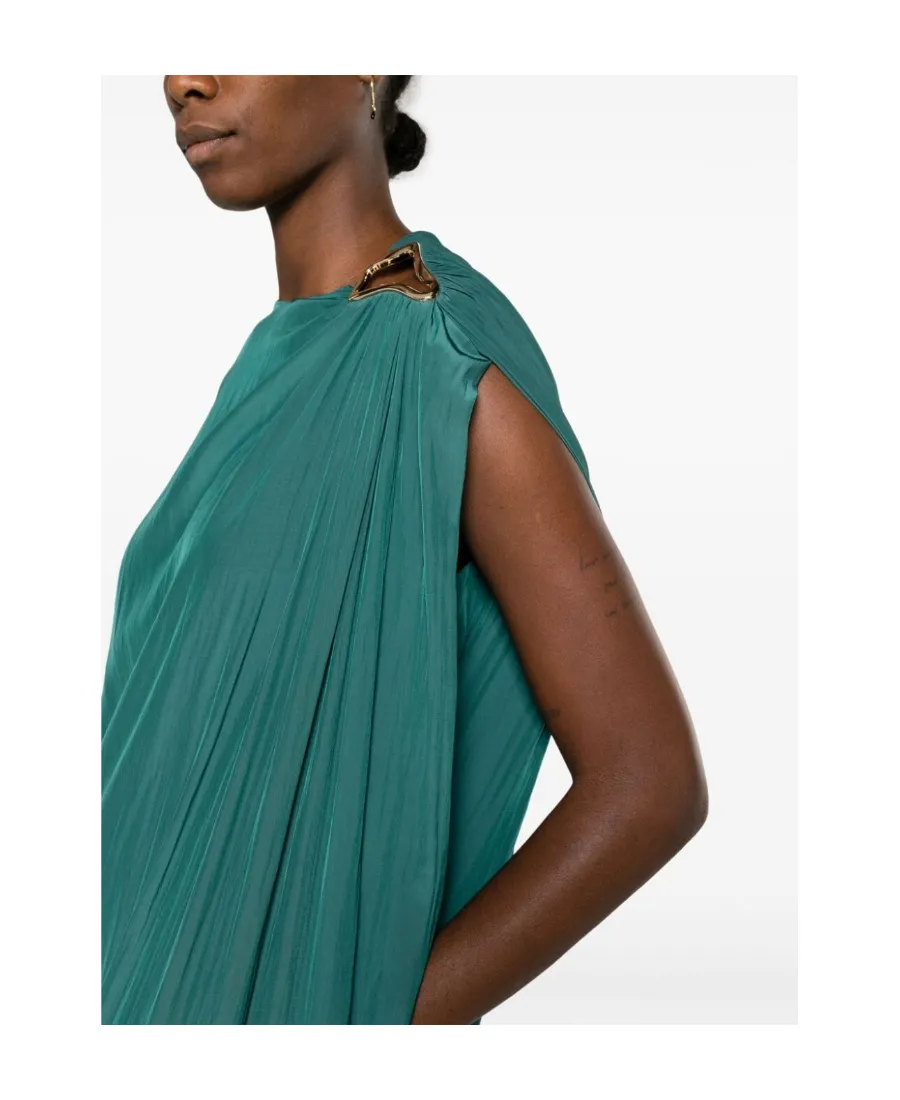 Ring-Detailed Sleeveless Dress