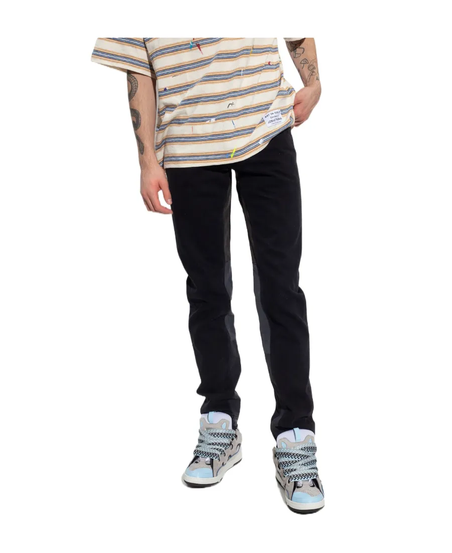 Panelled Straight-Leg Jeans