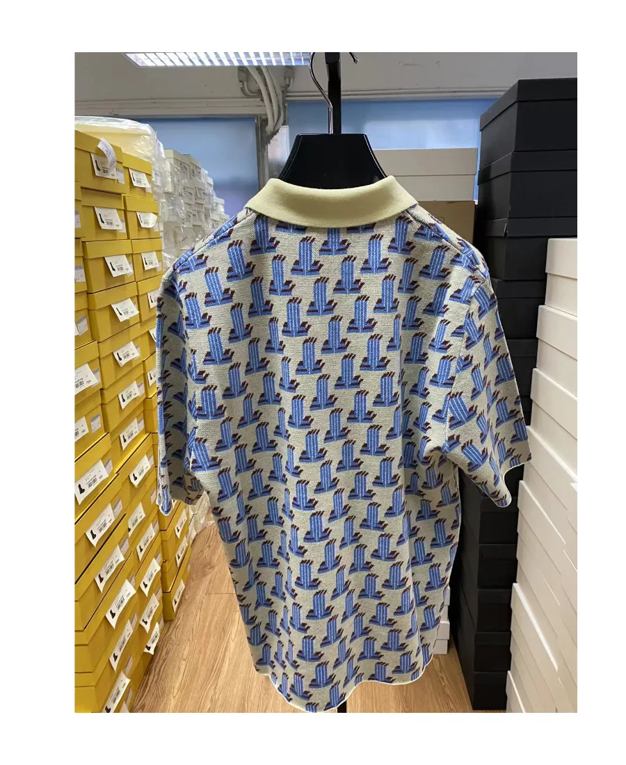 Logo Pattern Polo Shirt