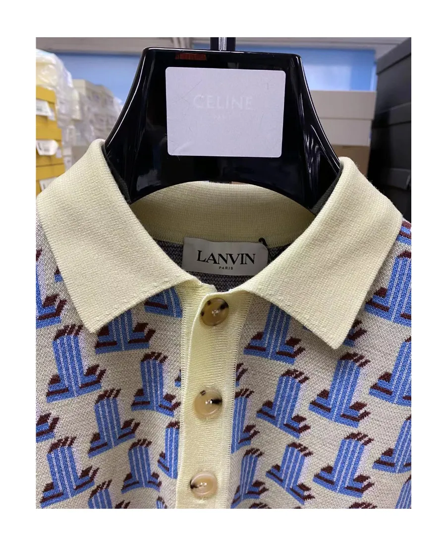 Logo Pattern Polo Shirt