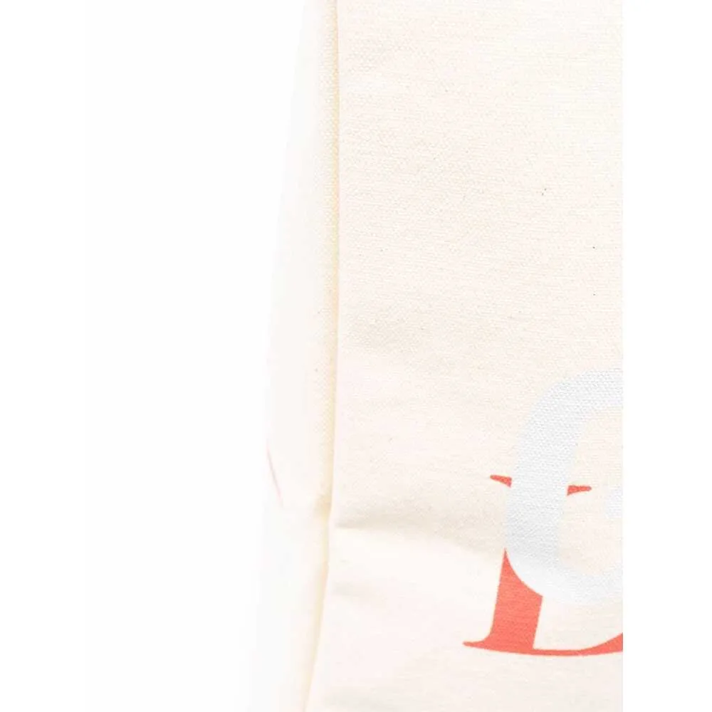 Logo Print Cotton Tote