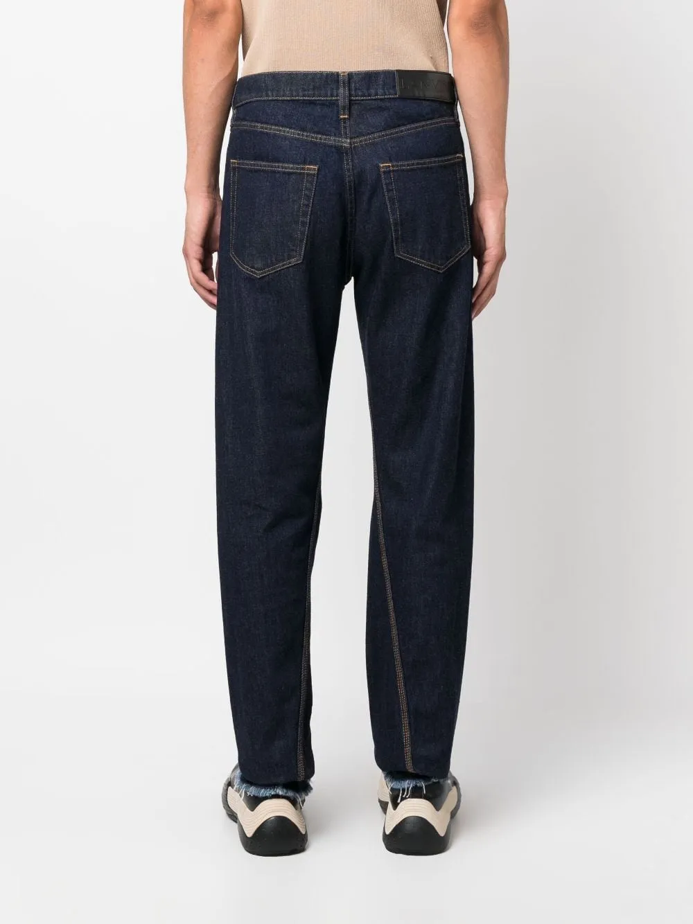 Logo Patch Mid-Rise Jeans