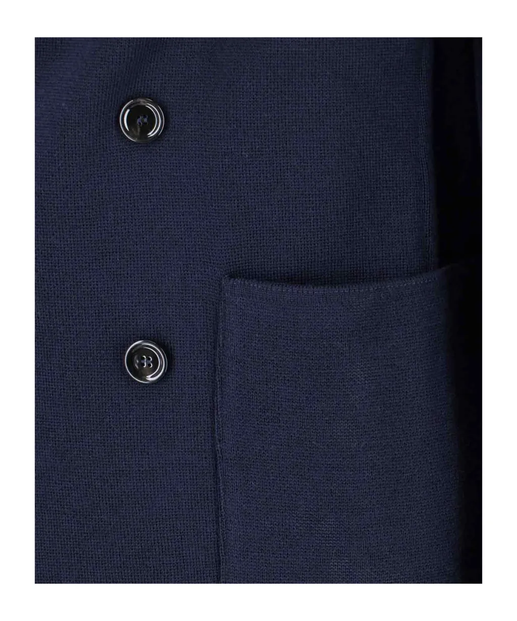 Double-Breasted Patch-Pocket Jacket