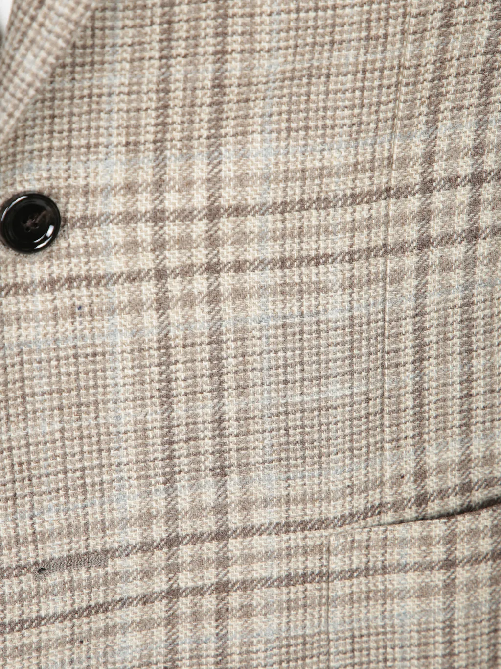 Single-Breasted Checked Blazer