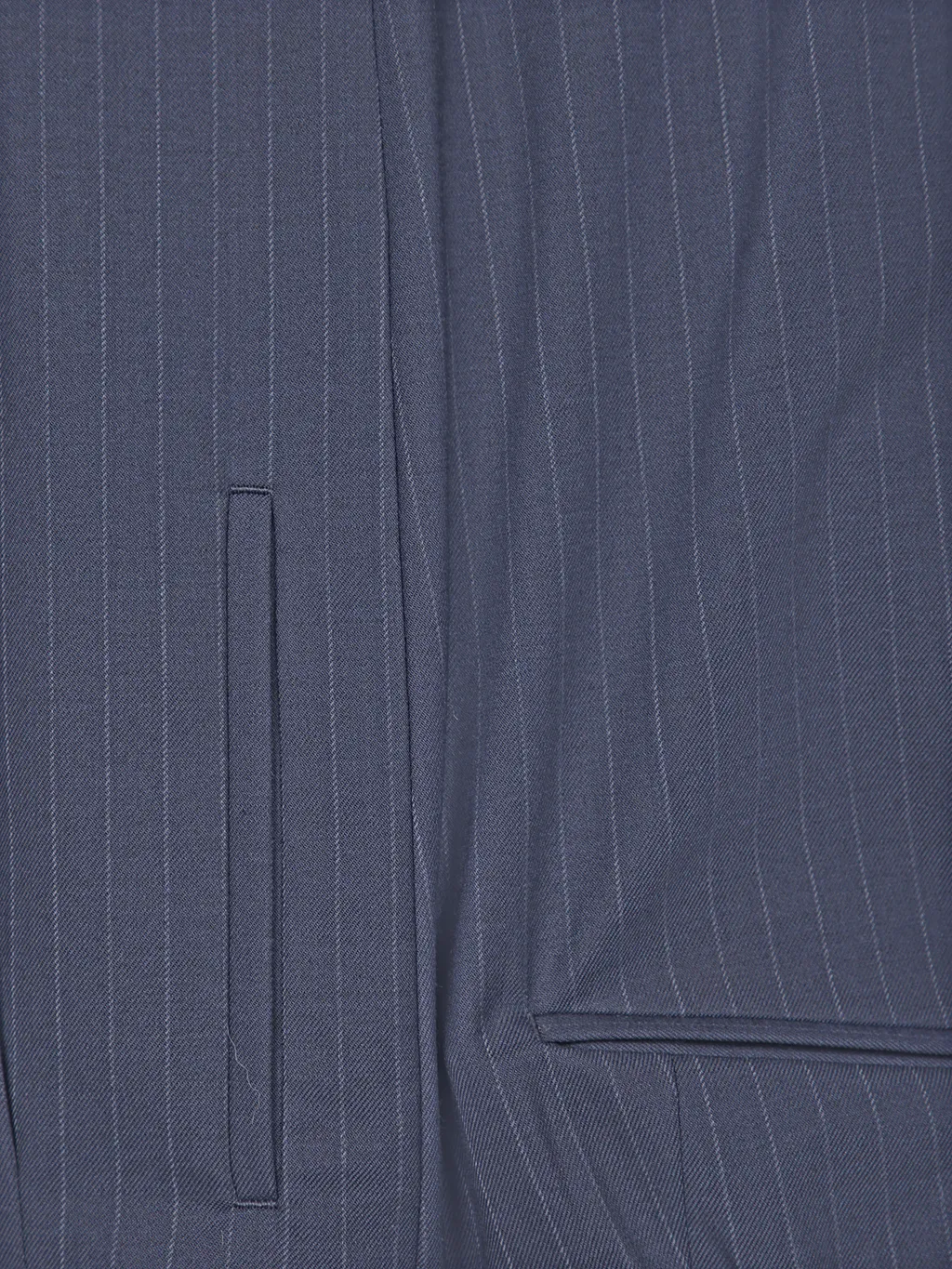 Single Breasted Pinstriped Two-Piece Suit