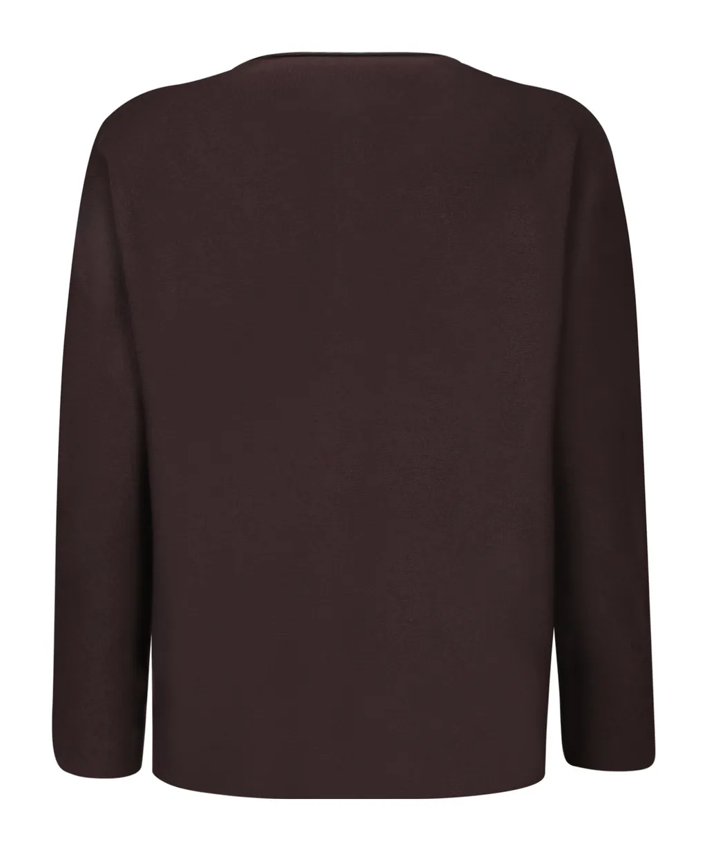 Notched-Lapels Knitted Cardigan