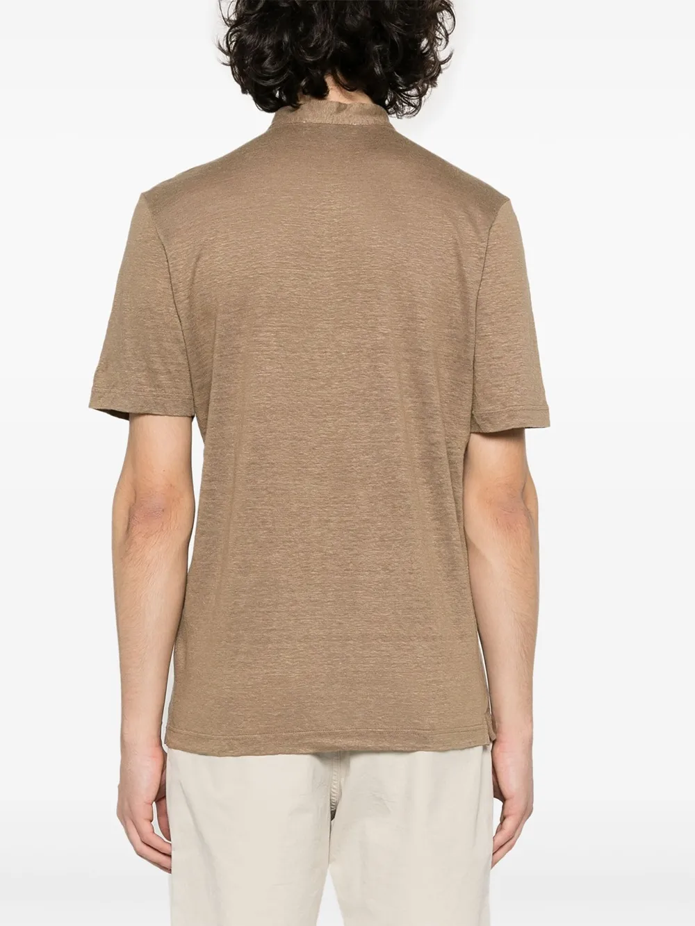 Short Sleeved Mock-Neck T-Shirt