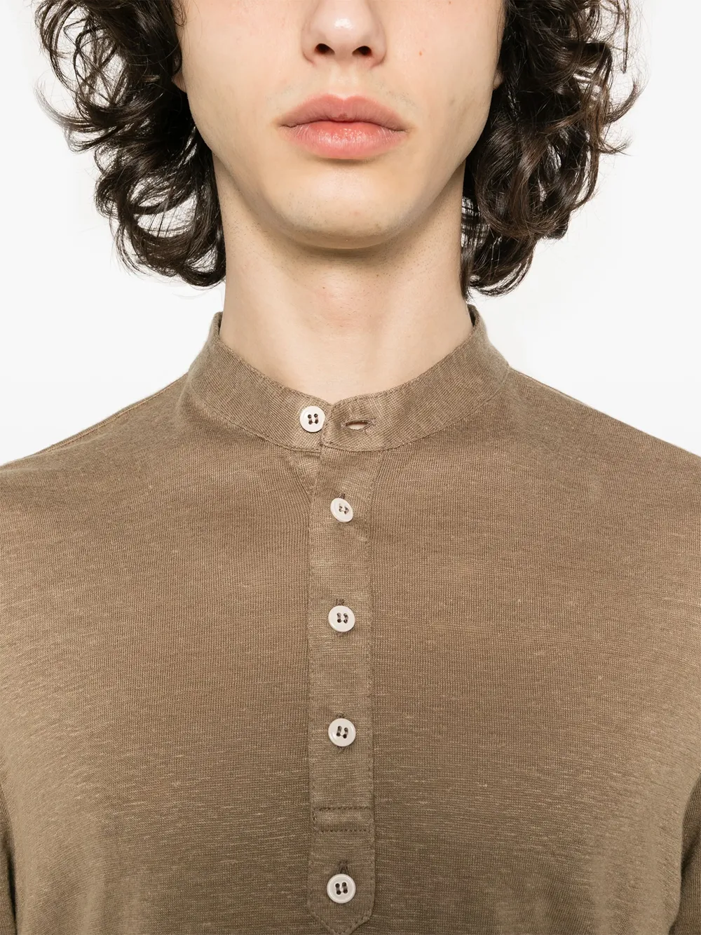 Short Sleeved Mock-Neck T-Shirt