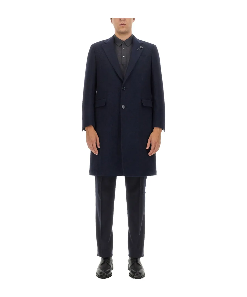 Long-Sleeved Button-Up Coat