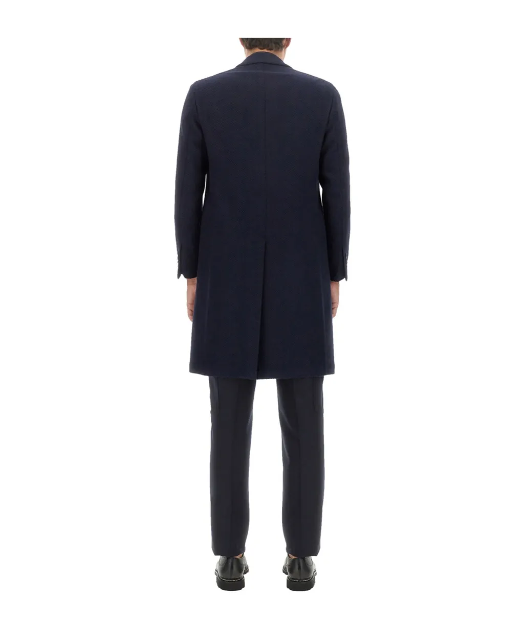 Long-Sleeved Button-Up Coat