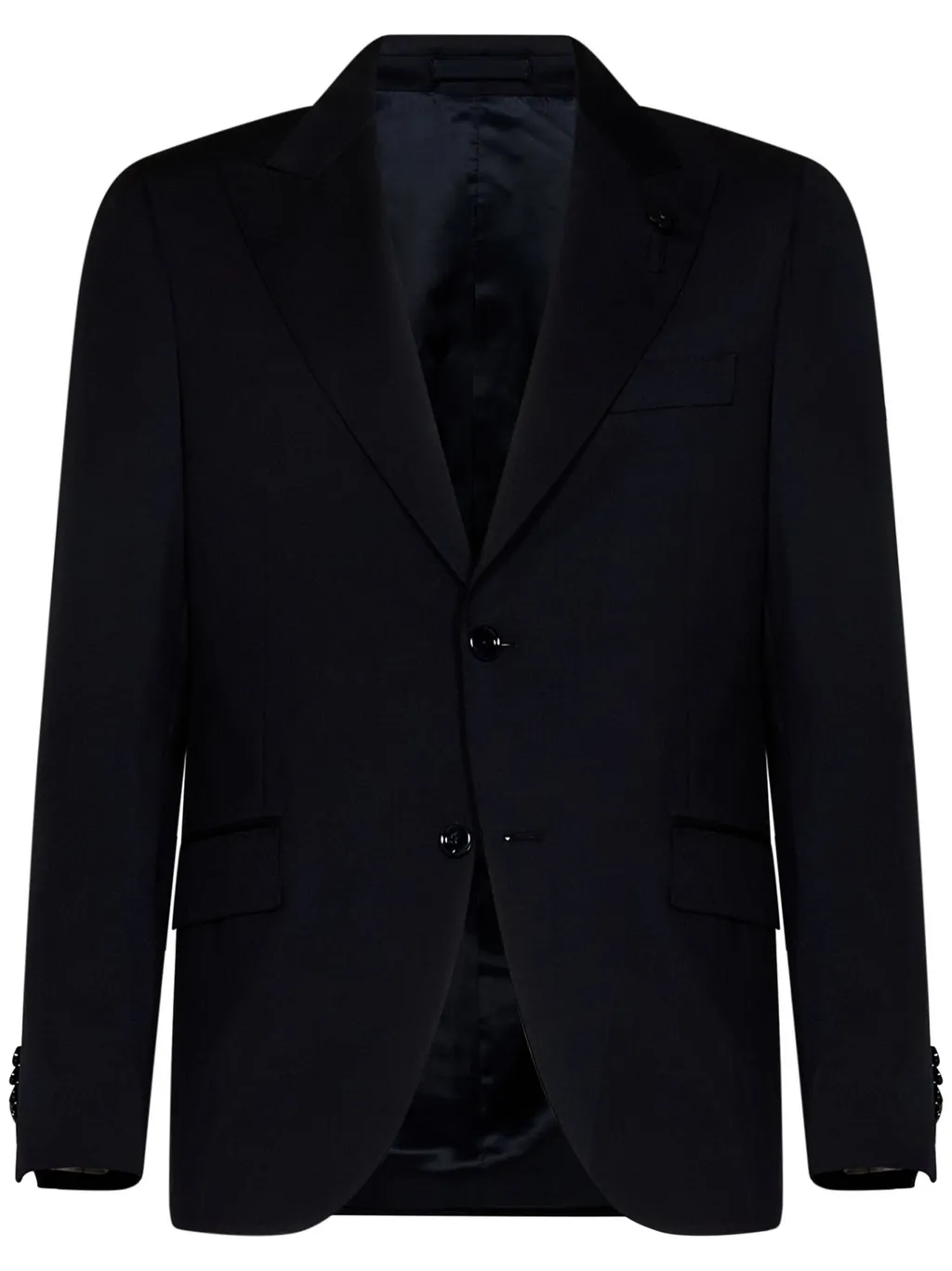 Single-Breasted Two-Piece Wool Suit