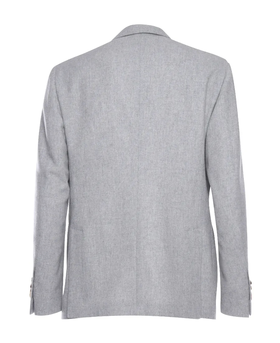 Brooch-Detail Single-Breasted Blazer