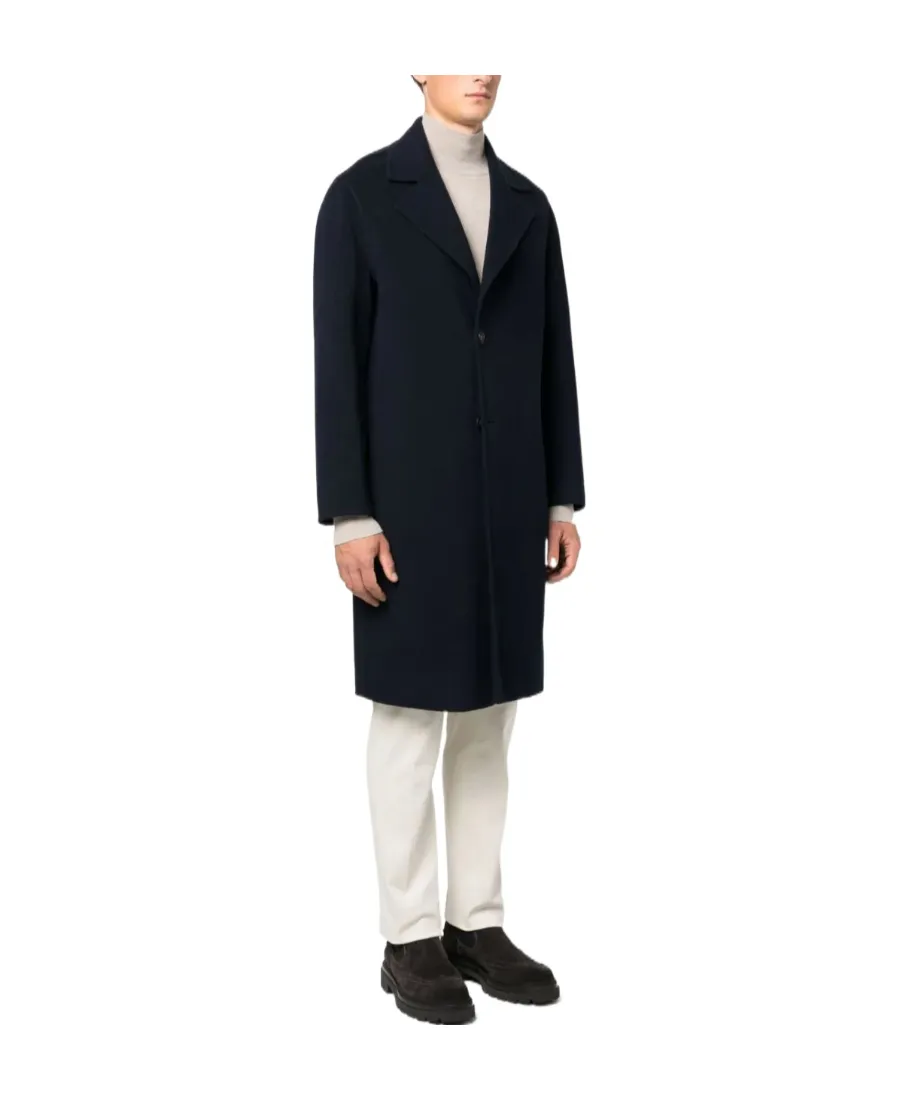Single-Breasted Wool-Blend Coat
