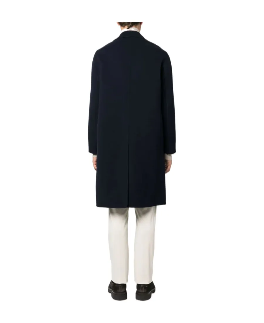 Single-Breasted Wool-Blend Coat