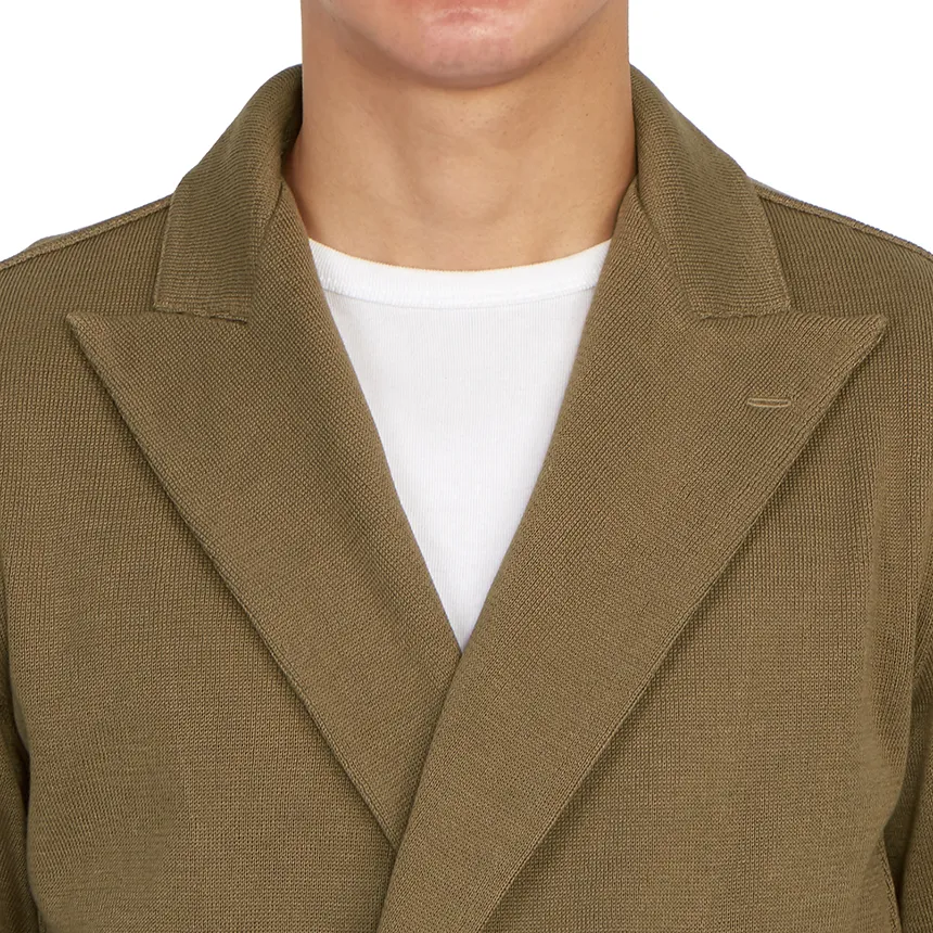 Double-Breasted Cotton Blazer