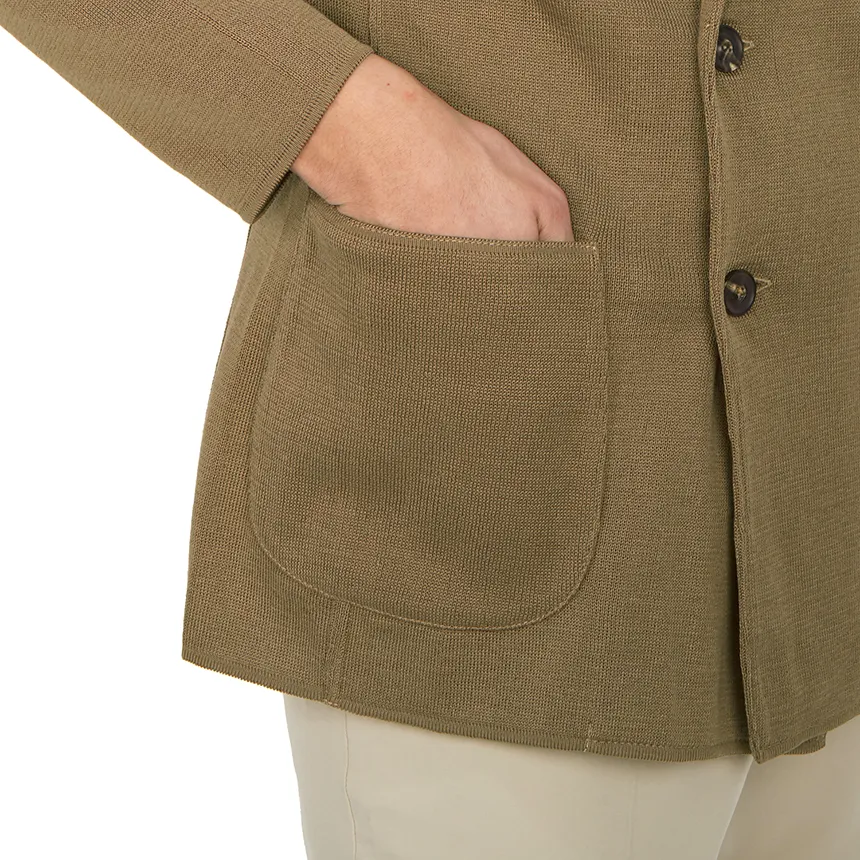 Double-Breasted Cotton Blazer