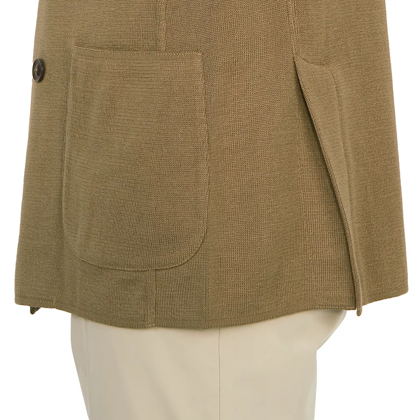 Double-Breasted Cotton Blazer