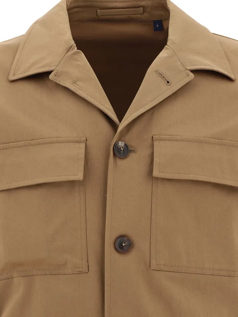 Breast-Pockets Detail Overshirt Jacket