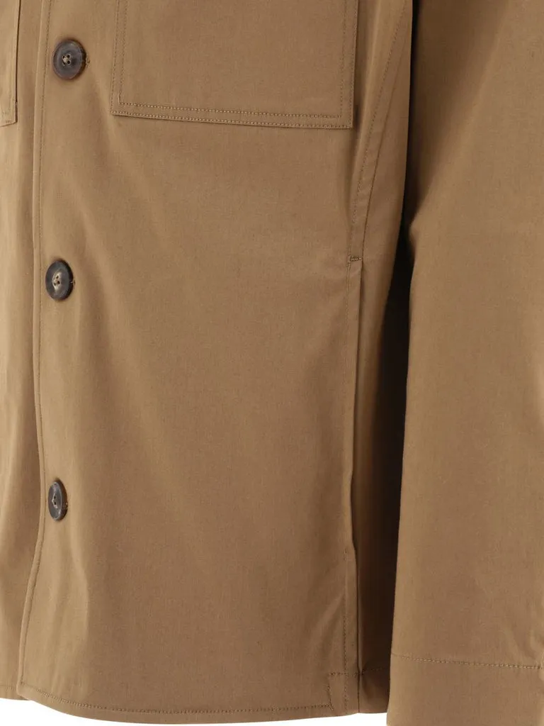 Breast-Pockets Detail Overshirt Jacket