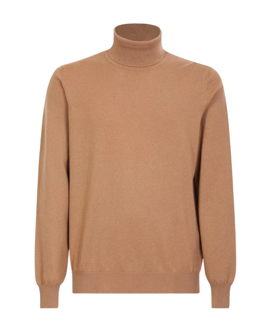 Roll-Neck Knitted Jumper
