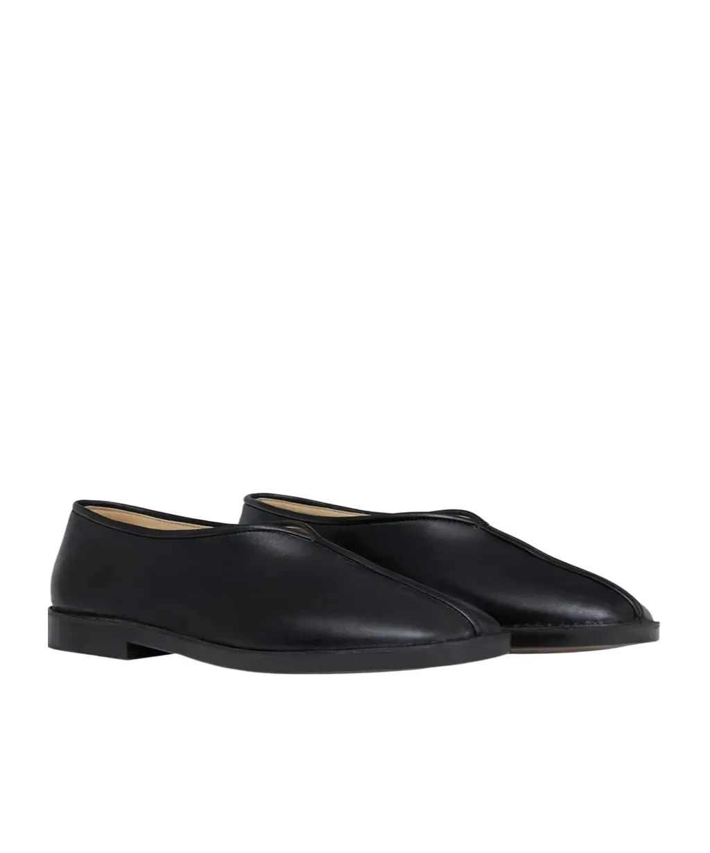 Square-Toe Slip-On Loafers