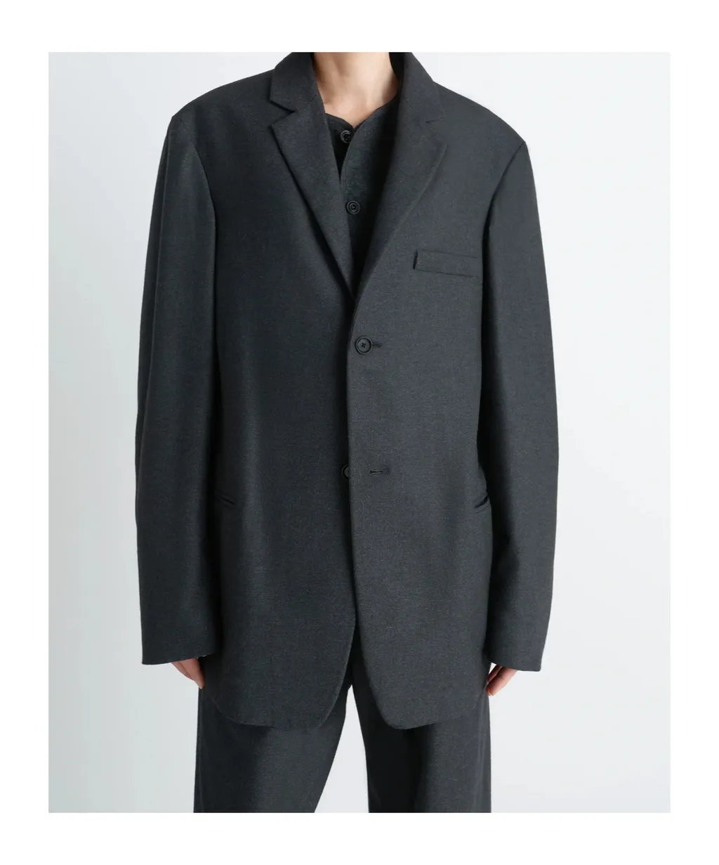 Single-Breasted Tailored Blazer