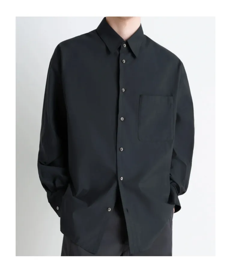 Long-Sleeved Button-Up Shirt