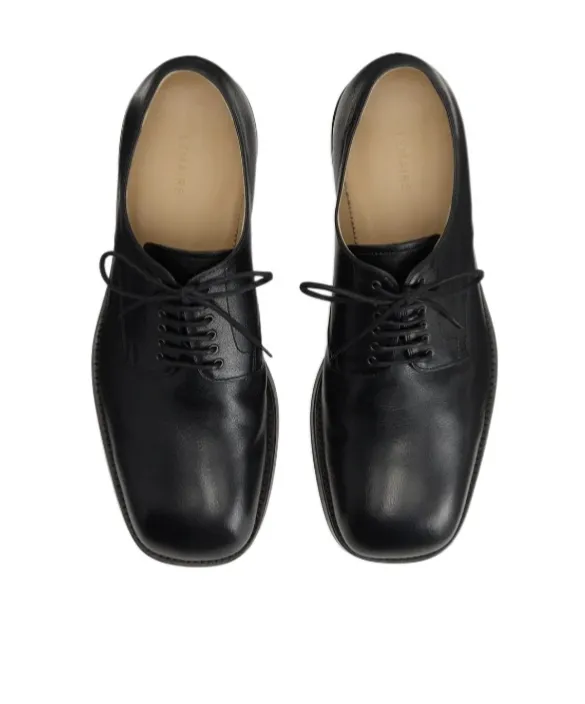 Shiny Buffalo Leather Oxford Shoes