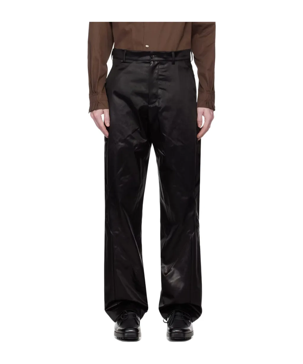 Belt-Lined Casual Pants