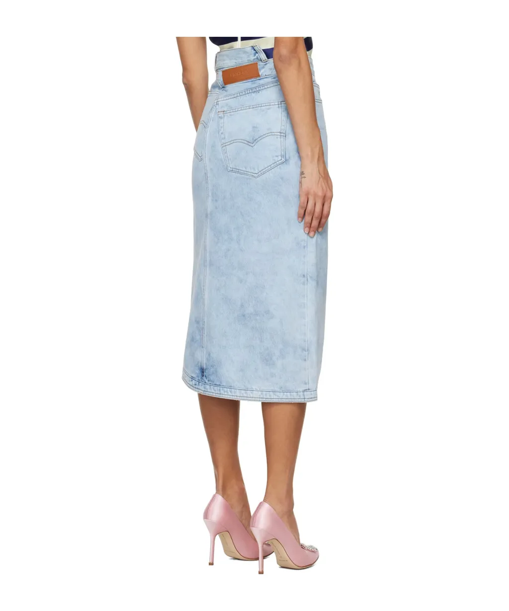 Asymmetrical Denim Skirt