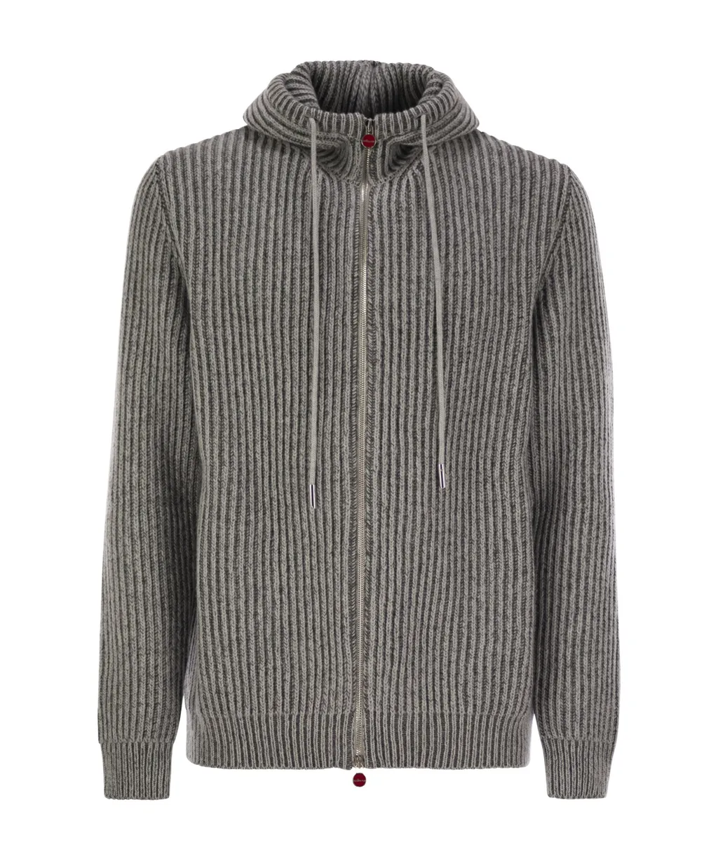 Zip-Up Hooded Cardigan