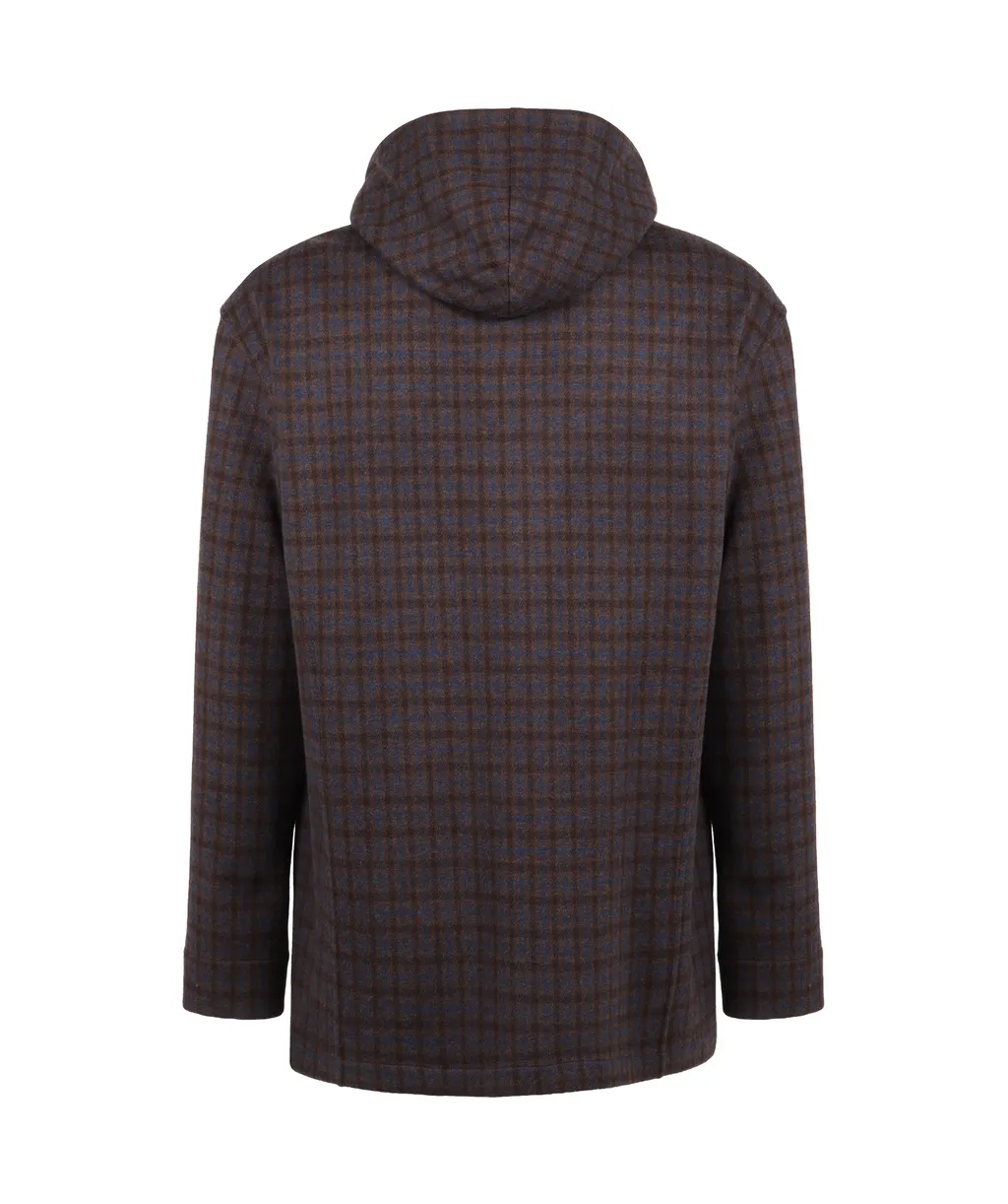 Luca Virgin Wool Button-Up Overshirt